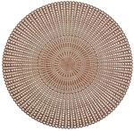 Zeller 26819 Platzset "Cut out", Kunststoff, rund, kupfer, ca. &Oslash;41 cm