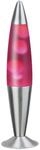 Rabalux Lollipop 2 Lavalampe, Glas Metall, Klar/Rosa, 11 x 11 x 42 cm, E14 25watts