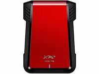 ADATA AEX500U3-CRD Externe Festplattengehäuse schwarz/Rot