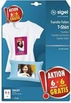 SIGEL T1156 Transferpapier Transferfolie B&uuml;gelfolie f&uuml;r helle Textilien und