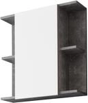 trendteam smart living - Nano - Spiegelschrank - Beton/Wei&szlig; - Badezimmerspiegel