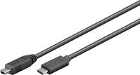 Goobay 67989 USB 2.0 Mini Typ B auf USB C Kabel 480 Mbits / Mini B USB zu USB A