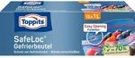 Toppits Doppelverschluss Gefrierbeutel, SafeLoc Verschluss, 1 Liter, Standboden, 15