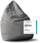 Lumaland Sitzsack Luxury XL Plus 85x65cm | Microvelours Beanbag mit extra weichem &