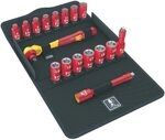 Wera 05004970001 8100 SB VDE 1 Zyklop Knarrensatz, Isoliert, Umschalthebel,