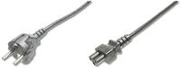 DIGITUS Netz-Anschlusskabel - 0.75 m - CEE 7/7 (Typ-F) auf C5 - Stecker / Buchse -