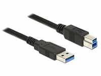 DeLock Kabel USB 3.0 Typ-A Stecker > USB 3.0 Typ-B Stecker 3, 0 m Schwarz