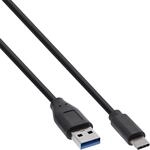 Inline USB 3.1 Kabel, Typ C Stecker an A Stecker 0,5m