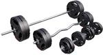 GORILLA SPORTS&reg; Hantelset 100 kg mit Langhantel, SZ-Stange, 2 Kurzhanteln | 16