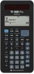 Texas Instruments TI-30X Pro Mathprint Schulrechner (4-zeiliges hochaufl&ouml;sendes