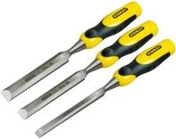 Stanley DynaGrip Stechbeitel-Set, 3-teilig, 10/15/20 mm Beitelbreite,