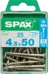Spax Befestigungen Spax A2 4,5x50 rostfrei, 25 St. 4197000450502