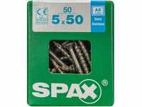 SPAX Frankreich – Schrauben Univ tftx A2 5 x 50 BTE 50