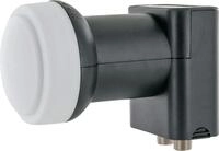 Schwaiger Universal Twin LNB hellgrau 2fach digital HD 4K f&uuml;r 2 Teilnehmer mit