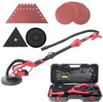 Arebos Trockenbauschleifer | Langhalsschleifer | 710 W | Dual-Pad | Teleskopstange 