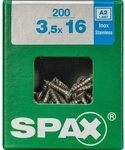 Spax Befestigungen Spax A2 Rostfrei 3.5x16 L P 200 St 4197000350167