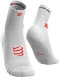 COMPRESSPORT Herren Pro Racing V3.0 Run High Kompressions Laufsocke, Wei&szlig;, 35-38 EU