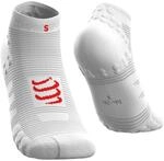 COMPRESSPORT Herren V3 Low Laufsocke Tief, Wei&szlig;, 35-38 EU