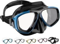 Cressi Focus Mask Black/Frame Blue - Professional Erwachsene Tauchmaske aus High