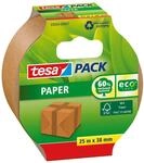 tesa tesapack Paper ecoLogo - Umweltgerechtes Paketband aus Papier, 60% biobasiertes