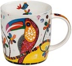 Maxwell & Williams DI0094 Kaffee-Tasse Smile Style 400 ml &ndash; Porzellan bauchig &ndash;