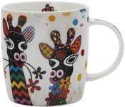Maxwell & Williams DI0102 Smile Style Becher Zarafa, aus Porzellan, Mehrfarbig, 400