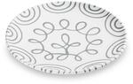GMUNDNER KERAMIK Speiseteller, Durchmesser: 25 cm, Graugeflammt, handgemachte Keramik