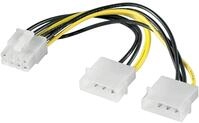 Goobay 93241 PC Grafikkarten Stromkabel/Stromadapter, PCI-E zu PCI Express 8 Pin