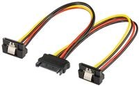 goobay Y-Kabel 15-Pin-SATA Y-Stromkabel 20cm