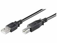GOOBAY USB Kabel (A-Stecker auf B-Stecker) schwarz 3m, 68901