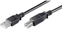 Goobay USB Kabel (A-Stecker auf B-Stecker) schwarz 3m, 68901