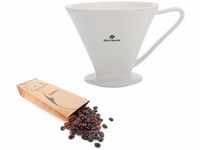 Westmark Porzellan-Kaffeefilter/Filterhalter, Filtergröße 6, Für bis zu 6...