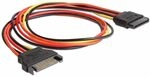 Delock Voltage Circulate Verl&auml;ngerungskabel, 15-polig, SATA Power (M), 15-polig SATA