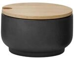 Stelton, Keramik, x-637 Theo Zuckerschale, Schwarz, 10 x 9 x 10 cm