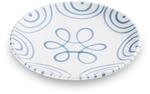 GMUNDNER KERAMIK Dessertteller, Durchmesser: 20 cm, Blaugeflammt, handgemachte