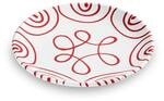 GMUNDNER KERAMIK Dessertteller, Durchmesser: 20 cm, Rotgeflammt, handgemachte Keramik