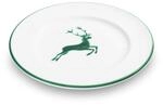 GMUNDNER KERAMIK Dessertteller Gourmet Durchmesser : 22 cm gr&uuml;ner Hirsch...
