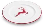 GMUNDNER KERAMIK Dessertteller Gourmet Durchmesser : 22 cm bordeauxroter Hirsch