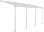Home Deluxe - Terrassen&uuml;berdachung Solis - Wei&szlig; - B/T/H: 618 x 303 x 226/278 cm -