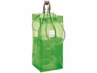 Gimex 17409 Ice Bag Basic Flaschenkühler für 1 Flasche, giftgrün, 30 x 1 x 15 cm