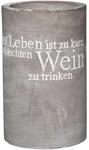 R&auml;der Vino Beton Weink&uuml;hler Das Leben ist zu kurz