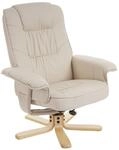 Mendler Relaxsessel Fernsehsessel Sessel ohne Hocker M56 Kunstleder