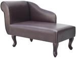 vidaXL Chesterfield Chaiselongue Kunstleder Recamiere Couch Sofa Relax Liege