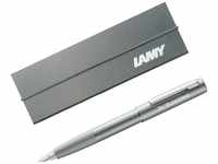 Lamy Füllhalter aion Modell 077, Farbe olivesilver (silber), inkl. Laser-Gravur