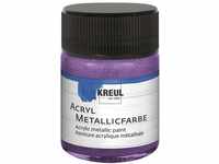 KREUL 77581 - Acryl Metallicfarbe, 50 ml Glas in metallic flieder, glamouröse