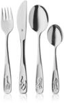 WMF Tiere Kinderbesteck Set Set 4-teilig, Kinderbesteck Edelstahl, Besteck Kinder ab