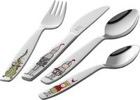ZWILLING Ritter Eckbert Kinderbesteck-Set, 4-teilig, mit bunten Motiven, F&uuml;r...