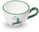 GMUNDNER KERAMIK Kaffeetasse, Volumen: 190 ml, Gr&uuml;ner Hirsch, handgemachte Keramik