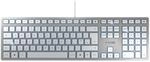 CHERRY KC 6000 Slim, Ultraflache Design-Tastatur, UK-Layout (QWERTY), Kabelgebunden
