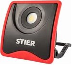 STIER Akku COB LED Baustrahler, 2200 Lumen, starker 7800 mAh Akku, flexibler